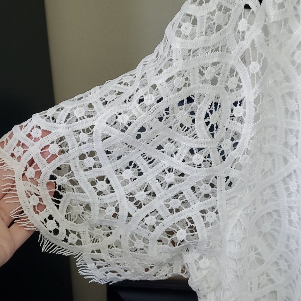 Philosophy,  white lace top - Picture 2 of 9